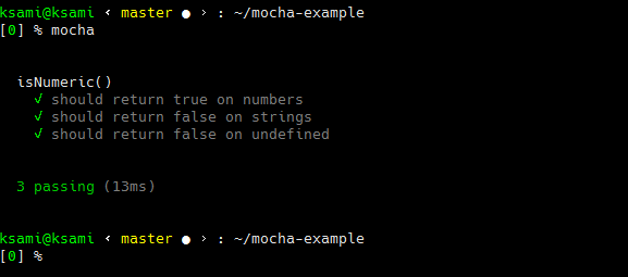 mocha output